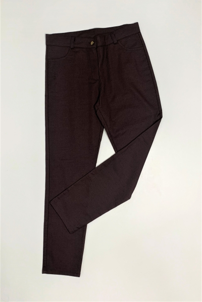 Pantalon classique tissu a motif