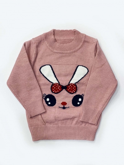 Pull laine mickey manches longues